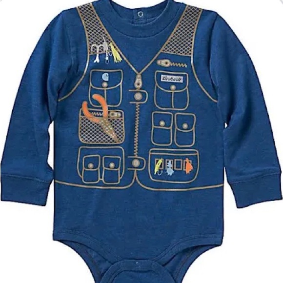 Blue carhartt fishing tackle onsie - Picture 8 of 9
